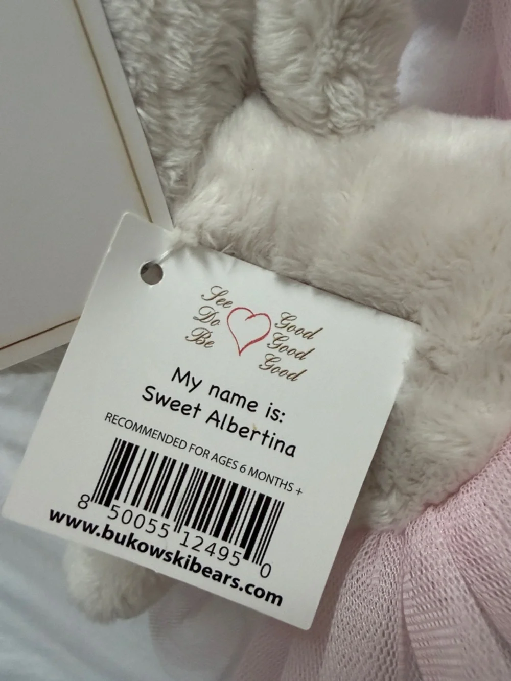 Plush Cat Ballerina Toy in Light Pink Tutu